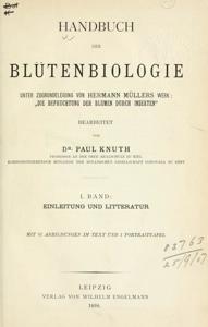 Buchkladde Handbuch Blütenbiologie, Paul Knuth