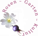 Logo mit Text, Blüte und Frucht