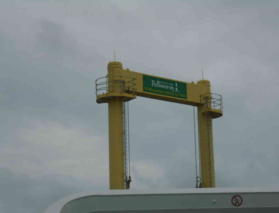Hafen Schrift Pellworm