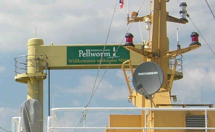 Hafenschild Pellworm.