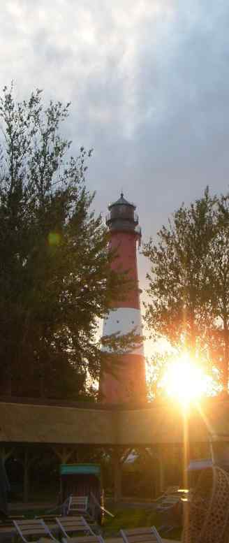 Rot-weißer Leuchtturm Nahaufnahme.